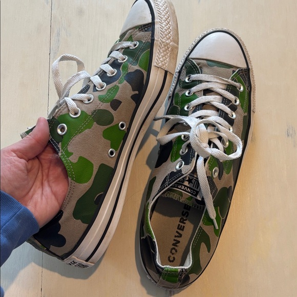 Converse Green Camouflage Sneakers - Picture 7 of 9